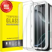 3x iPhone 16 Pro Screen Protector 6.3" Tempered Glass HD Clear Case Friendly Set