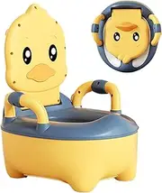 Kids Potty Chair - Travel Potty Seat with Urine Guard and Back Support - Anti-Skid Training Toilet Seat with Handles, Toilet Trainer for Kids Ages 6-60 Months