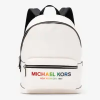 在飛比找momo購物網優惠-【Michael Kors】大款彩虹漸層LOGO素色後背包/