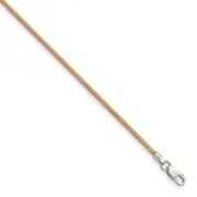 Sterling Silver 16Inch 1.5mm Natural Leather Cord Necklace