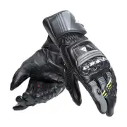 Dainese Druid 4 Motorcycle Gloves Black Summer Sport Leather FLO YELLOW GREY