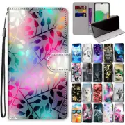Printed Flip Leather Phone Case For Samsung A22 A32 A12 A42 A52 A72 X Cover 5