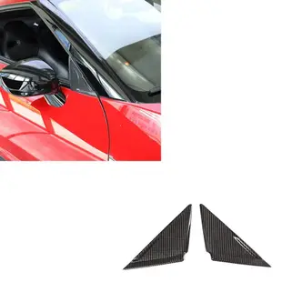 NISSAN 真正的碳纖維汽車造型 A 柱貼紙前窗三角蓋飾條適用於日產 GTR R35 2008-2016 配件零件套件