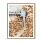 Platform Framed Printed Wall Art - Timber