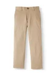 Wonder Nation Boy’s School Uniform Adjustable Waist Stretch TwiillPants Size 14R