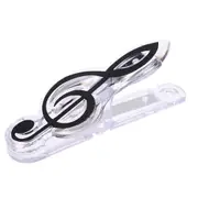 10Pc Musical Book Note Clip Plastic Piano Music Book Page Clip Treble Clef Clip