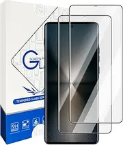 2 Pack for Motorola Moto Edge 50 Pro Screen Protector,HD Tempered Glass,3D full Coverage,9H Hardness,Anti-Scratch,Bubble Free
