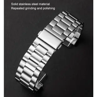 【三珠不鏽鋼】華米 Amazfit bip3 pro 錶帶寬度 20MM 錶帶 彈弓扣 錶環 金屬 替換 連接器