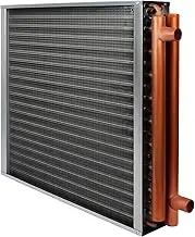 24x24 Heat Exchanger Water To Air , Forced Air Heating with 1" Copper Ports Hot Water Coil for Outdoor Wood Furnaces, Residential Heating