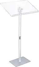 Stand Up Desk Church Pulpit Podium Stand Portable Adjustable Height/Angle, Presentation Concert Podium, Teacher Podium, Pulpits for Churches