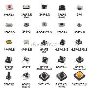 25 kind/lot 125pcs Assorted Micro Push Button Tact Switch Reset Mini Leaf Switch