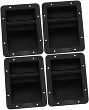 TEHAUX 4pcs Speaker Handle DIY Amplifier Handle Replacement Carrier Speaker Replacement for Side Small Amplifier Supplies Plastic Black