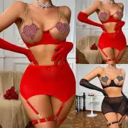 Women Sexy Three Point Sexy Underwear Lingerie Top for Women