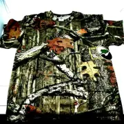 Mossy Oak Tee Shirt Men's Infinity Print "Break Up" Fantastic Shirt New