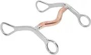 Horse Mouth Bit Stainless Steel Durable Wear Resistant Corrosion Resistant Horse Snaffle Bit for Farm Riding and Training Horses