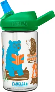 Camelbak Kid'S Eddy+ Water Bottle, Reading Animals, 0.4 Litre Capacity