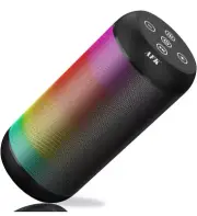 Portable Bluetooth Wireless Speaker with RGB Lights, Loud Speaker with Stereo...