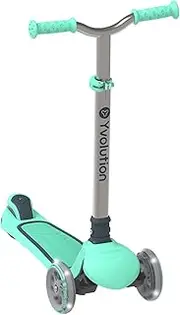 Yvolution Y Glider Air Scooter for Kids, 3 Wheel Scooter for Toddlers 4 Adjustable Height Glider with Kick Scooters, Lean to Steer with LED Flashing Light for Children Ages 3+ Years Old