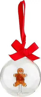 Mud Pie Icon Christmas Ornament, Gingerbread, 3 1/2" Dia