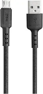 3sixT Tough USB-A to Micro USB Cable, Black, 1.2 Meter Length