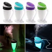 Portable USB Mini Moonlight Cup Humidifier Air Light Face Diffuser Fresher Mist Maker 29 BLUE