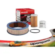 Ryco Oil Air Fuel Filter Service Kit for Chevrolet Truck C50 C60 6-292C.I 350