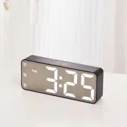 Sleek Digital Alarm Clock with Large Display and Adjustable Brightness