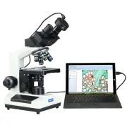 2000X Laboratory Compound Binocular 9MP Digital Microscope w Mechanical Stage