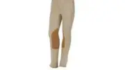 DUBLIN PYTCHLEY CHILD'S ADJUSTABLE WAIST BREECHES Size 16 color BEIGE/WALNUT