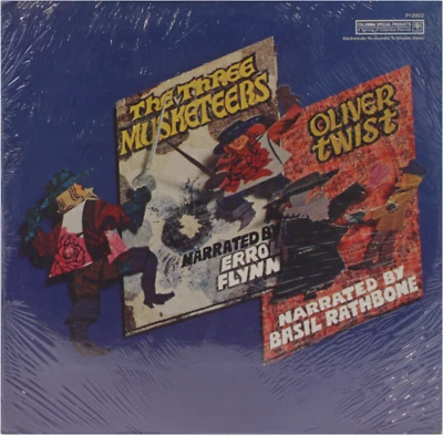 BASIL RATHBONE ERROL FLYNN Oliver Twist Musketeers NEW 1970s LP Vinyl CSP-13902
