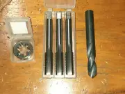 M14 X 2.0 RH HSS HAND TAP SET+OD 1 1/2" HSS split screw Die button+tapping drill