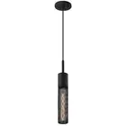 Sonneman 4941 Black Gotham 1-Light Pendant With Black Shade