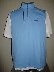 Vineyard Vines 1/4 Zip Performance Vest w/ "Cape Cod" Logo Ocean Breeze Small