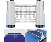 Ping Pong Net, Retractable Table Tennis Net Ping Pang Net Table Tennis Net Adjustable Portable for Indoor and Outdoor, Gray