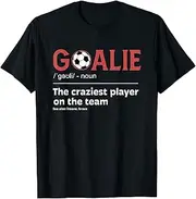 [X.Style] Funny Goalie Definition for Soccer Goalkeeper Goaltender ds398 T-Shirt Black