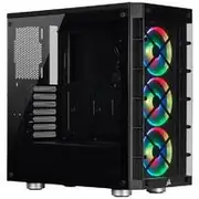 Corsair iCUE 465X RGB Smart Tempered Glass Mid-Tower ATX Case - Black
