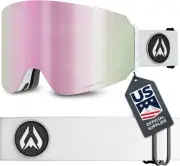 Premium Anti-Fog Snowboard & Ski Goggles with Magnetic Lens - 100% UV Protection
