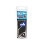 Zenith M3 x 25mm 316 Stainless Steel Round Head Bolt And Nut - 6 Pack