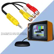 3.5MM to 3 RCA Cable Video Component AV Adapter Cable for TCL TV HOT