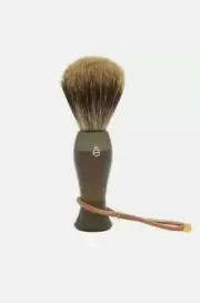 Eshave Fine Badger Hair Shaving Brush, Smoke, Mens Travel Razor