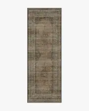 75' x 215' | Machine Washable Runner Rug | Kid & Pet Friendly | Indoor Rug | Rowan Stone & Soft Clay Rug | Ruggable