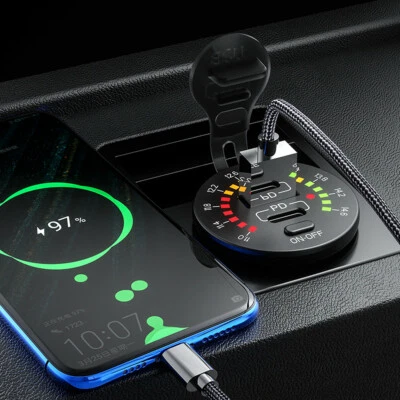 Fast Charging Socket Power Outlet 3.0 Type-C USB Car Charger Phone Accessories