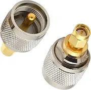 SMA to UHF Adapter, tunghey 2Pack Ham Radio Adapter SMA Male to UHF SO239 Male Adapter RF Connectors for CB Radio,Ham Radio Antenna,Walkie Talkie,Amateur Radio