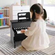 Costway25 Keys Kids Piano Keyboard Mini Digital Piano with Teaching Mode-Black