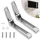 Kitchen Microwave Oven Stand Bracket Foldable Stretch Shelf Rack Wall Mount