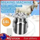 AU Automatic Milking Machine Dual Head Vacuum Pump Goat Sheep Milking Device 14L