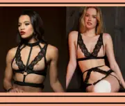Mimi Holliday Luxury Lingerie Sheer Nude/Black Soft Cup Cluedo Bralette S