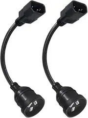 Aus 3 Prong Plug Female Socket to IEC C14 Power Cord APC UPS Unit Extension Power Supply Cable 240V 20cm Short Length for Power conditioners for Studio Equipment