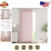 Light Filtering Soft Pink Curtains with Pinch Pleat Design - 120" Long Drapes