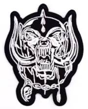 MOTORHEAD logo Embroidered Patch Iron on Sew Badge Warpig Snaggletooth Lemmy